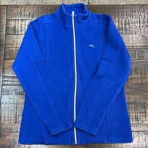 Tommy Bahama full zip royal blue EUC